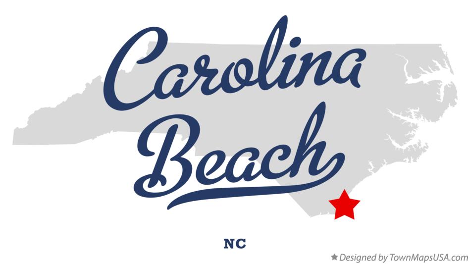 Map of Carolina Beach North Carolina NC