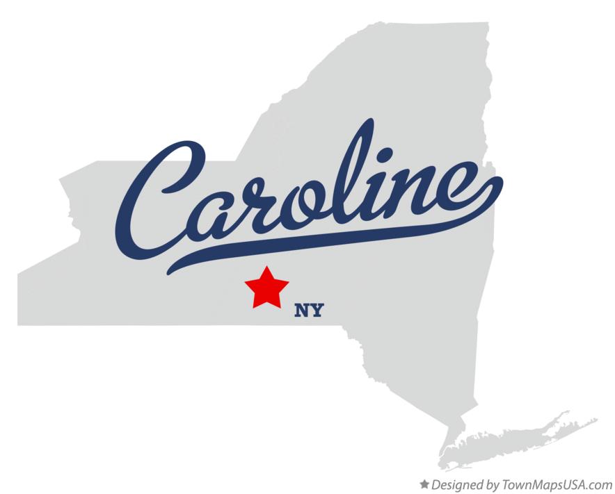 Map of Caroline New York NY