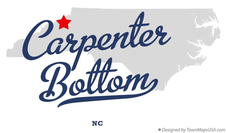 Map of Carpenter Bottom North Carolina NC