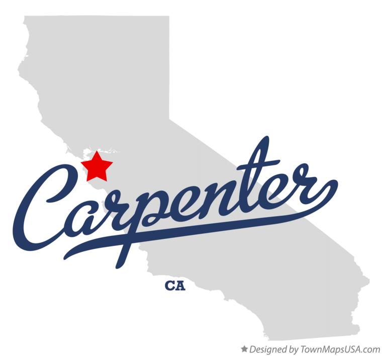 Map of Carpenter California CA