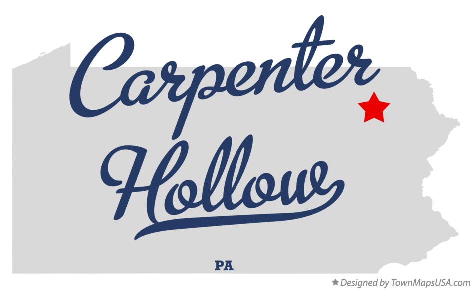 Map of Carpenter Hollow Pennsylvania PA