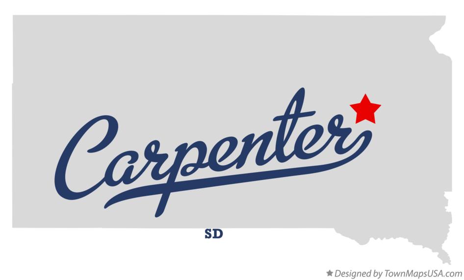 Map of Carpenter South Dakota SD
