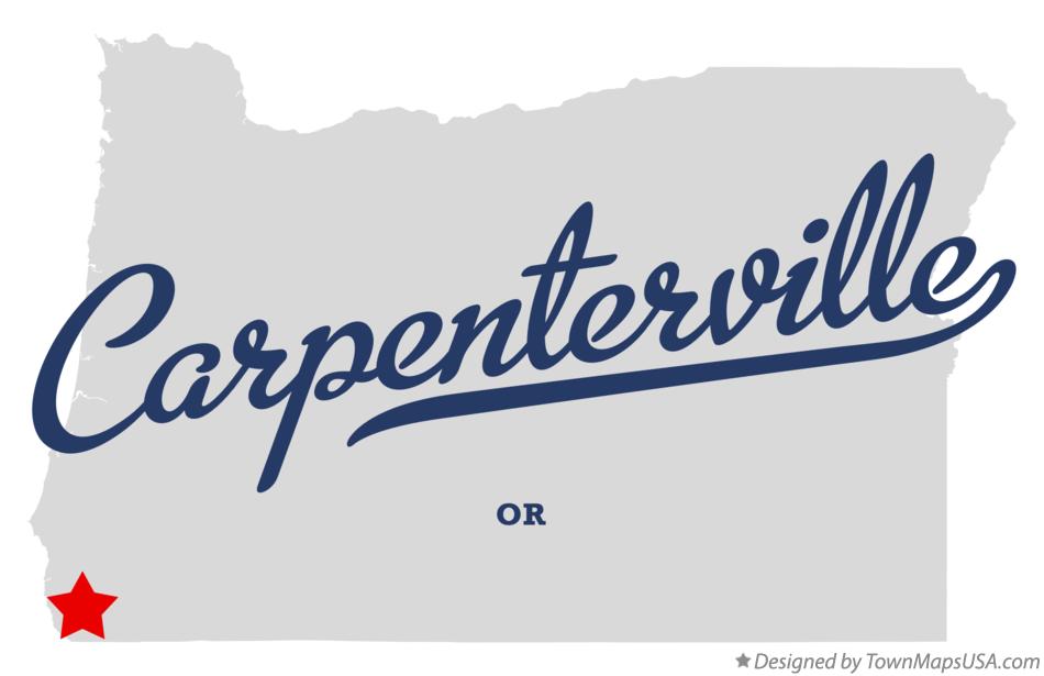 Map of Carpenterville Oregon OR