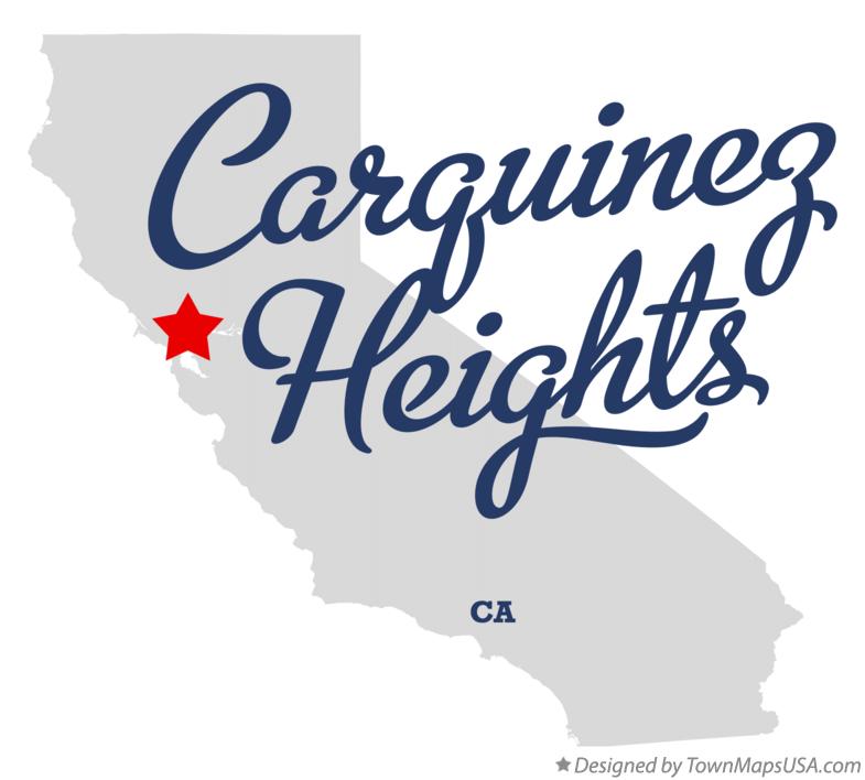 Map of Carquinez Heights California CA