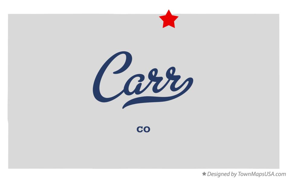 Map of Carr Colorado CO
