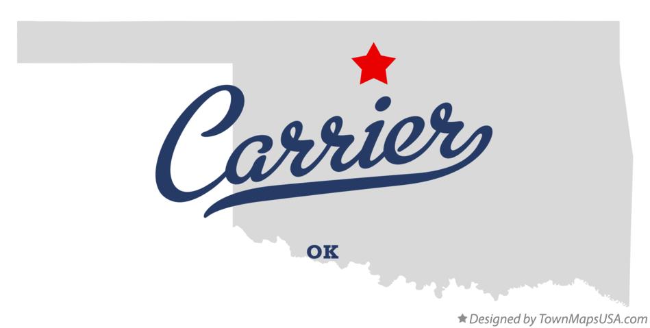 Map of Carrier Oklahoma OK