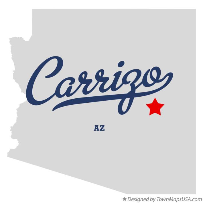 Map of Carrizo Arizona AZ