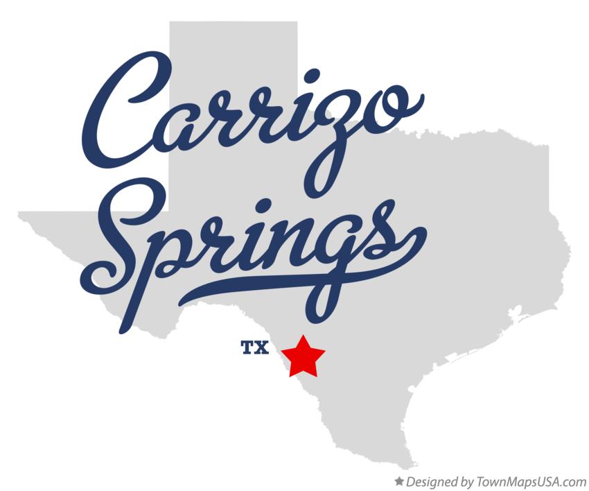 Map of Carrizo Springs Texas TX