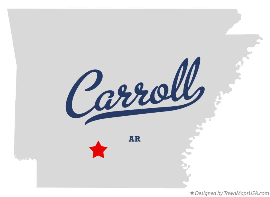 Map of Carroll Arkansas AR