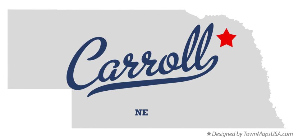 Map of Carroll Nebraska NE