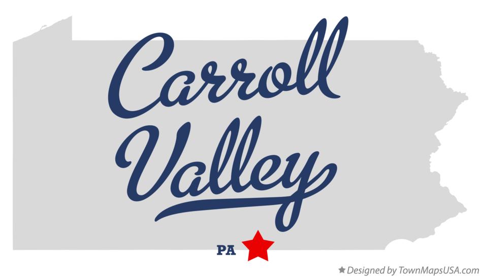 Map of Carroll Valley Pennsylvania PA