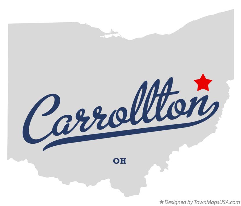 Map of Carrollton Ohio OH