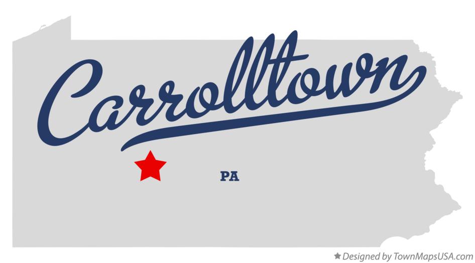 Map of Carrolltown Pennsylvania PA