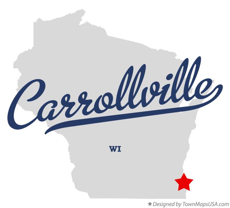 Map of Carrollville Wisconsin WI