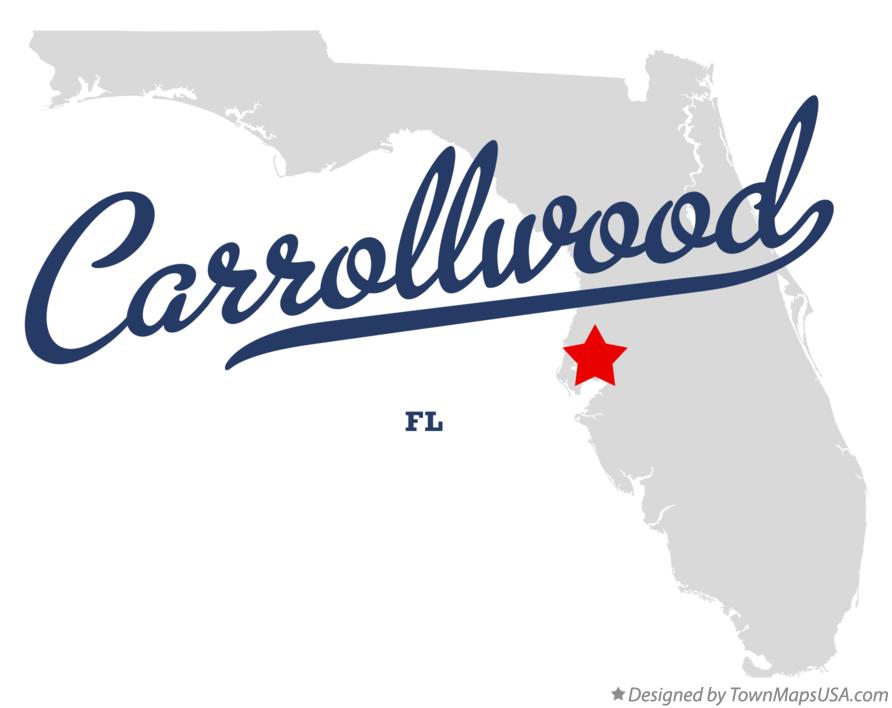 Map of Carrollwood Florida FL