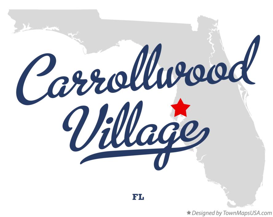 Map of Carrollwood Village Florida FL