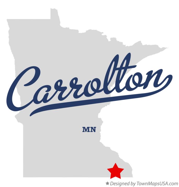 Map of Carrolton Minnesota MN
