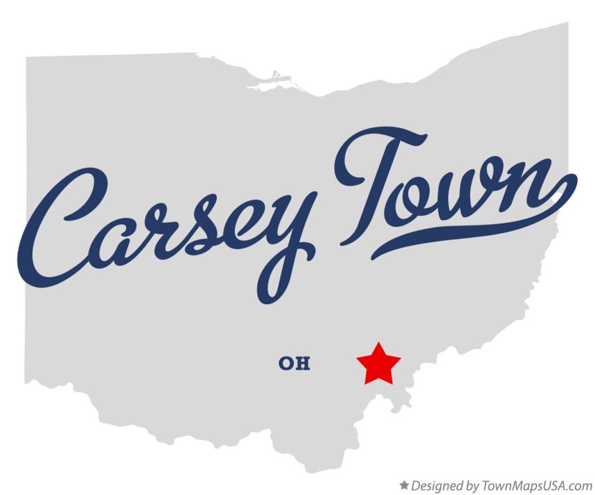 Map of Carsey Town Ohio OH