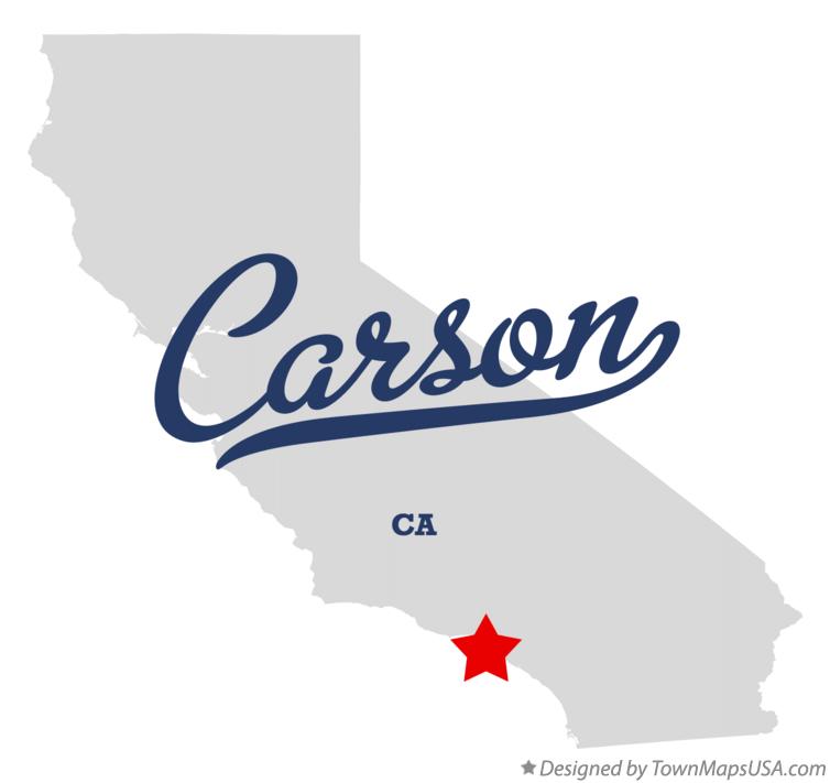 Map of Carson California CA
