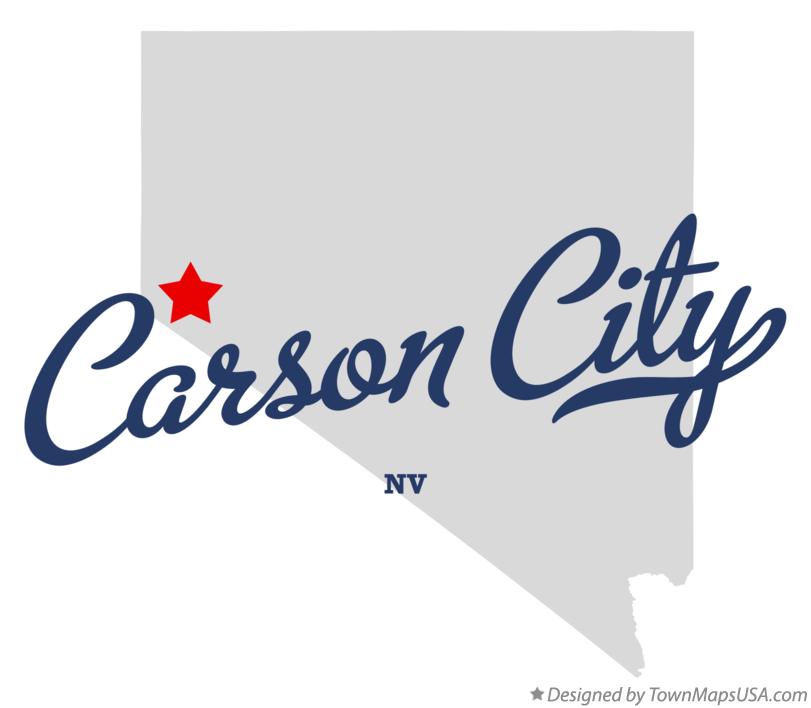 Map of Carson City Nevada NV