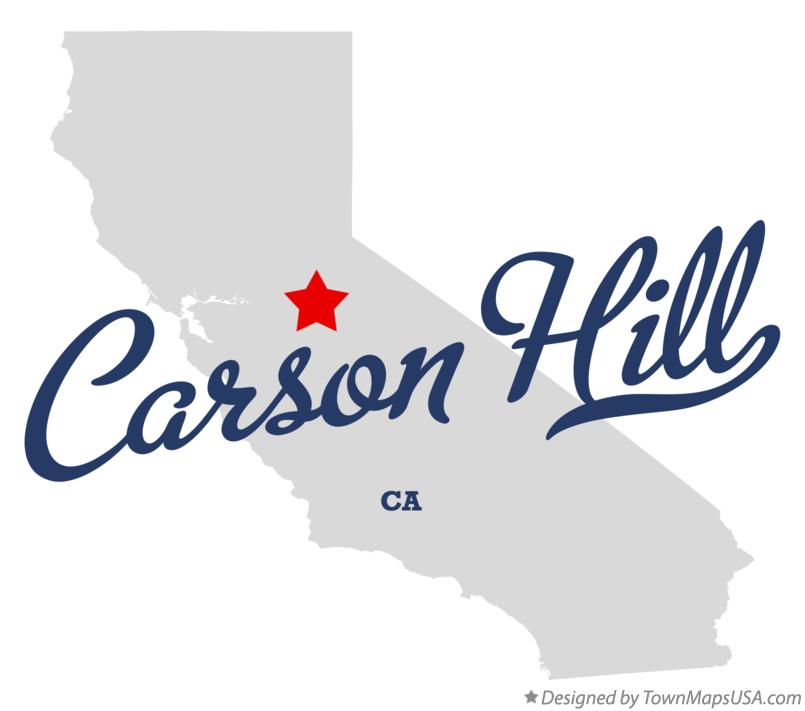 Map of Carson Hill California CA