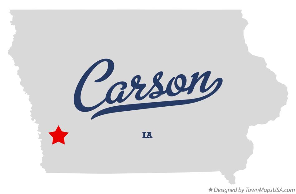Map of Carson Iowa IA