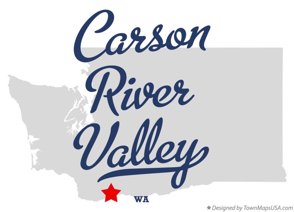 Map of Carson River Valley Washington WA