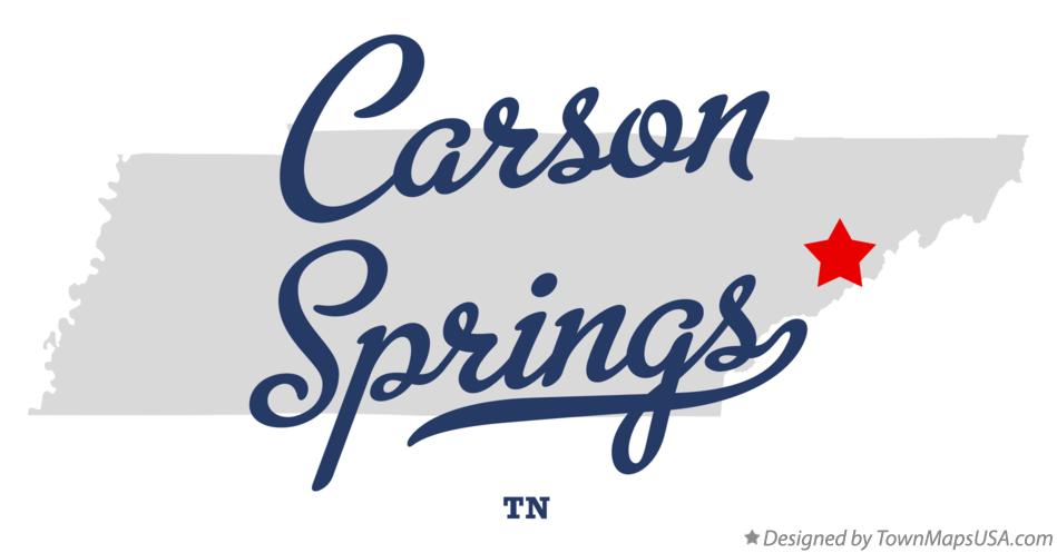 Map of Carson Springs Tennessee TN