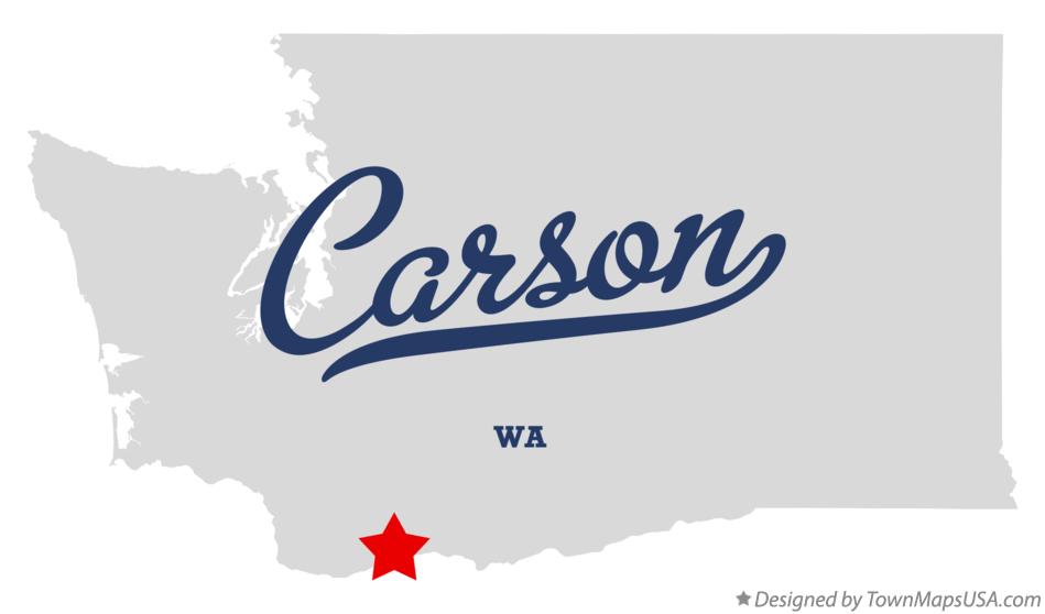 Map of Carson Washington WA