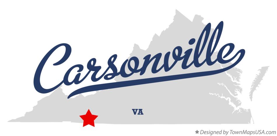 Map of Carsonville Virginia VA