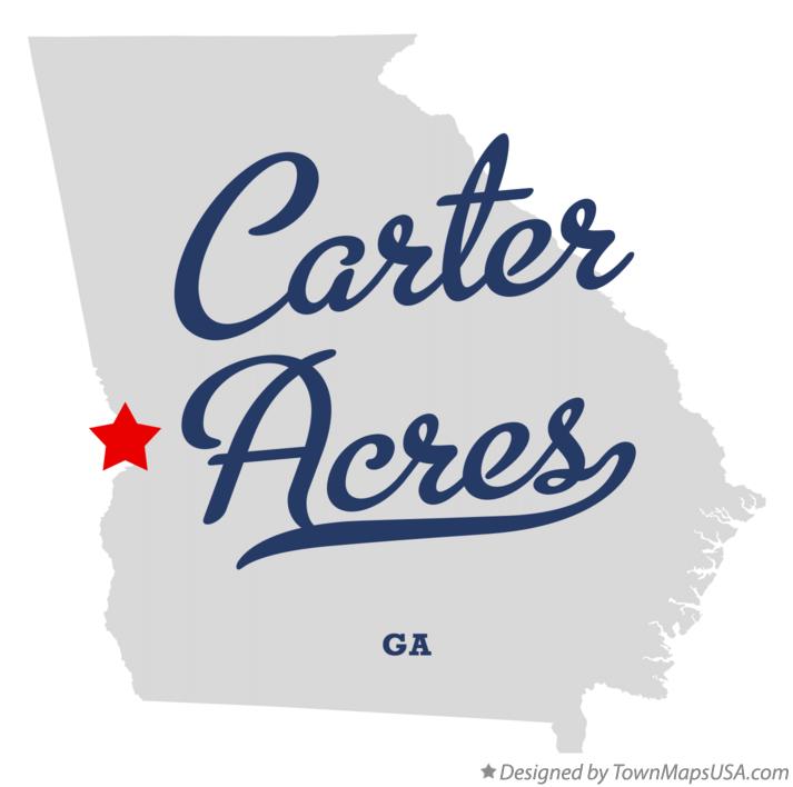 Map of Carter Acres Georgia GA