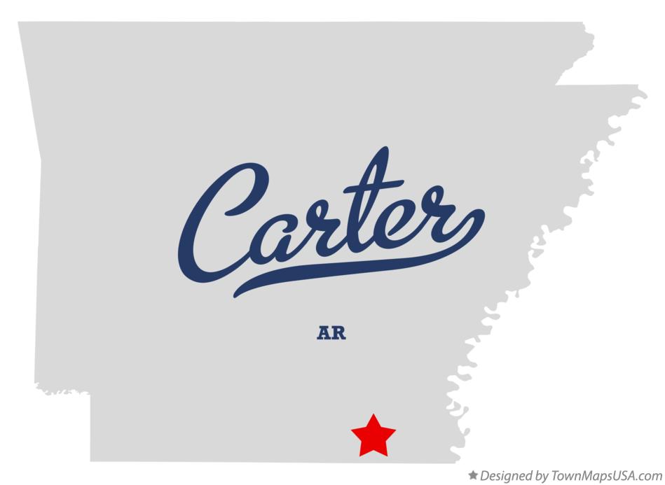 Map of Carter Arkansas AR