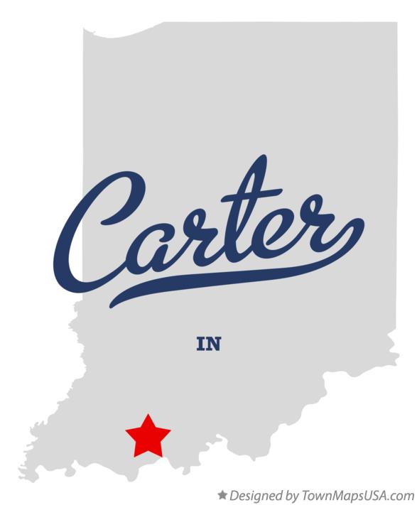 Map of Carter Indiana IN