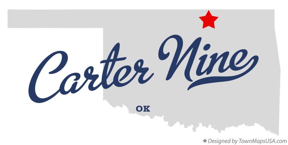 Map of Carter Nine Oklahoma OK