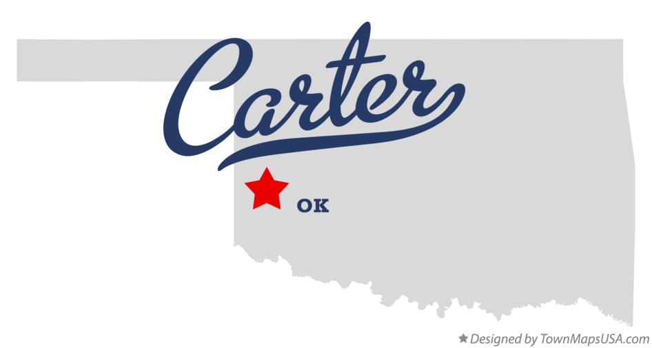 Map of Carter Oklahoma OK