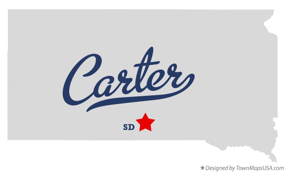 Map of Carter South Dakota SD