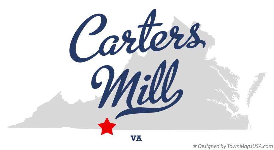 Map of Carters Mill Virginia VA