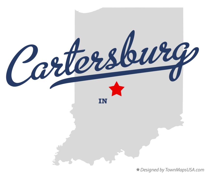 Map of Cartersburg Indiana IN