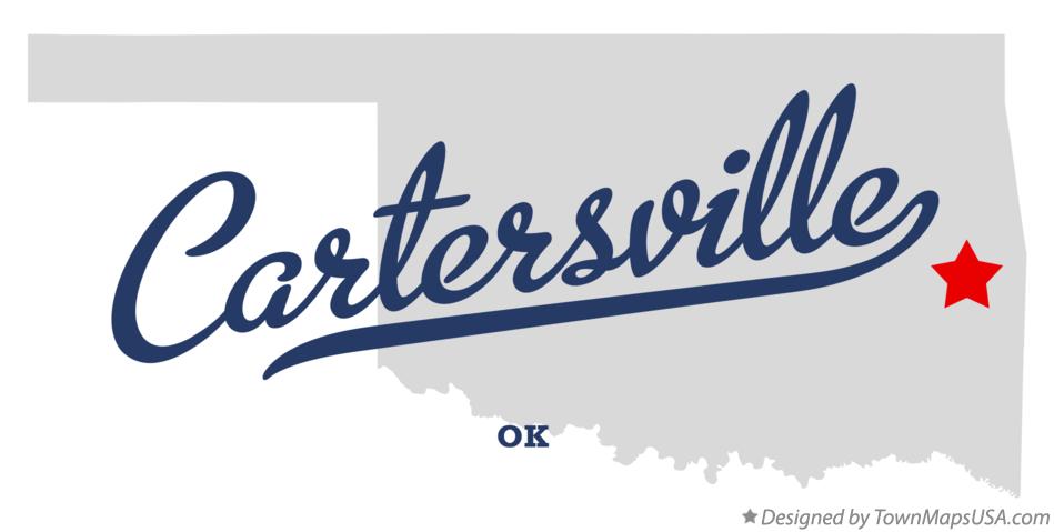 Map of Cartersville Oklahoma OK