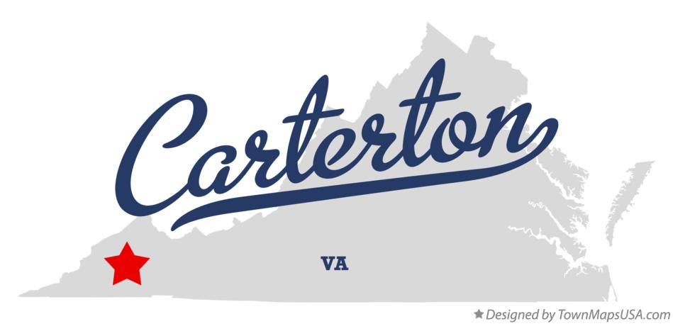 Map of Carterton Virginia VA