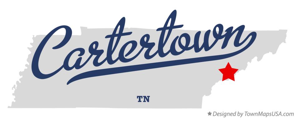 Map of Cartertown Tennessee TN