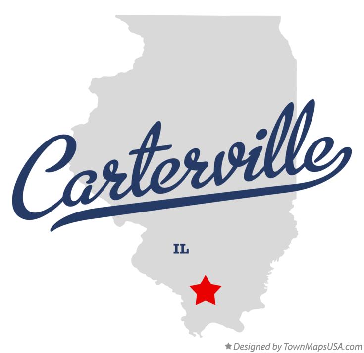 Map of Carterville Illinois IL
