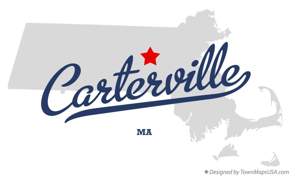 Map of Carterville Massachusetts MA