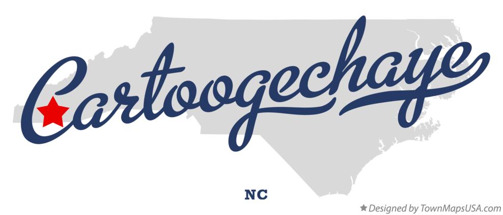 Map of Cartoogechaye North Carolina NC