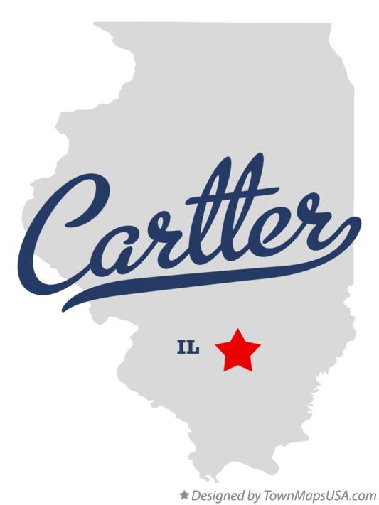 Map of Cartter Illinois IL