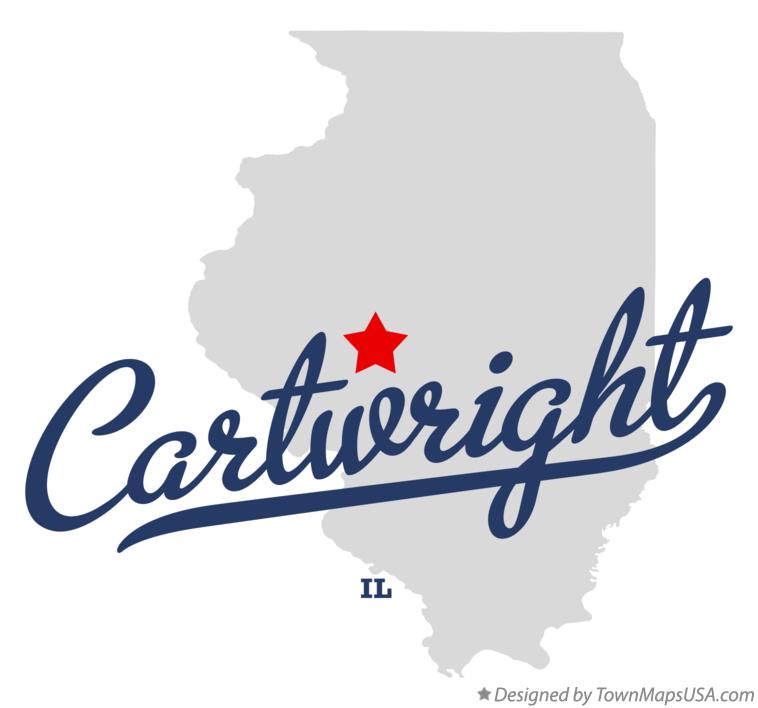 Map of Cartwright Illinois IL