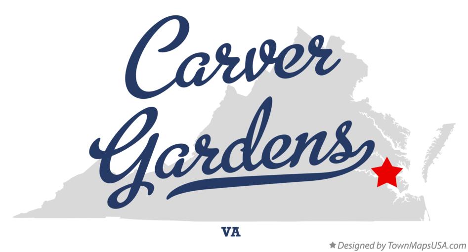 Map of Carver Gardens Virginia VA