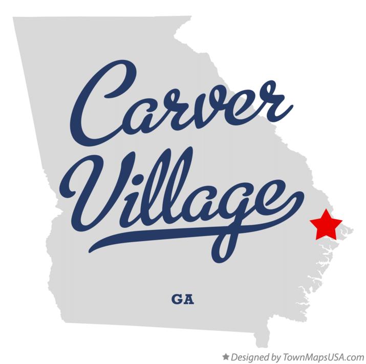 Map of Carver Village Georgia GA