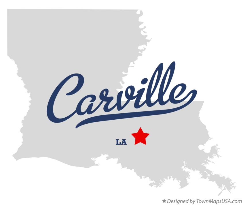 Map of Carville Louisiana LA