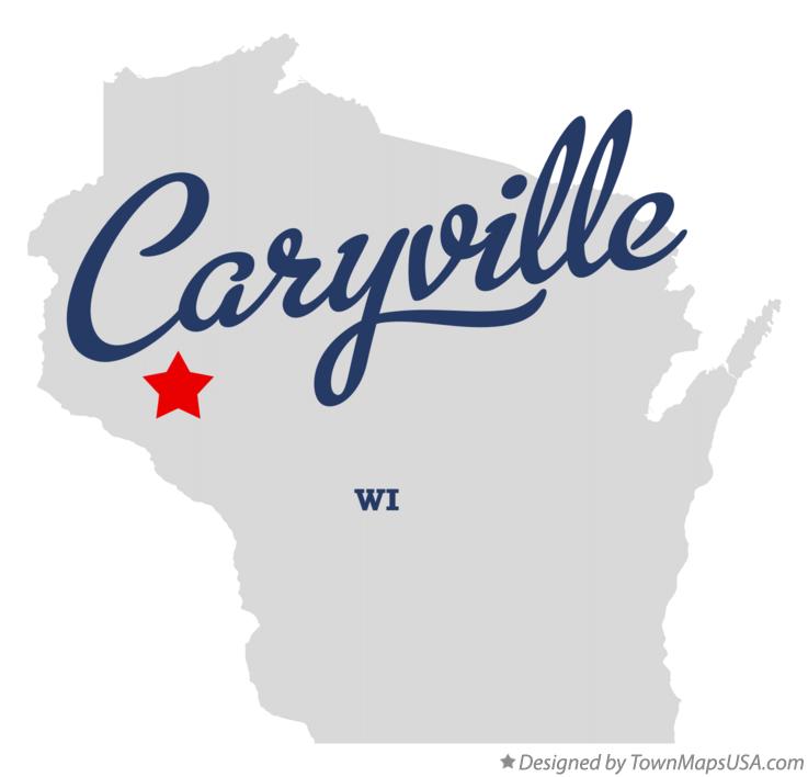 Map of Caryville Wisconsin WI